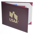 Deluxe Saver Padded Certificate Cover w/ 15 Pt. Board Liner (8 1/2"x11")